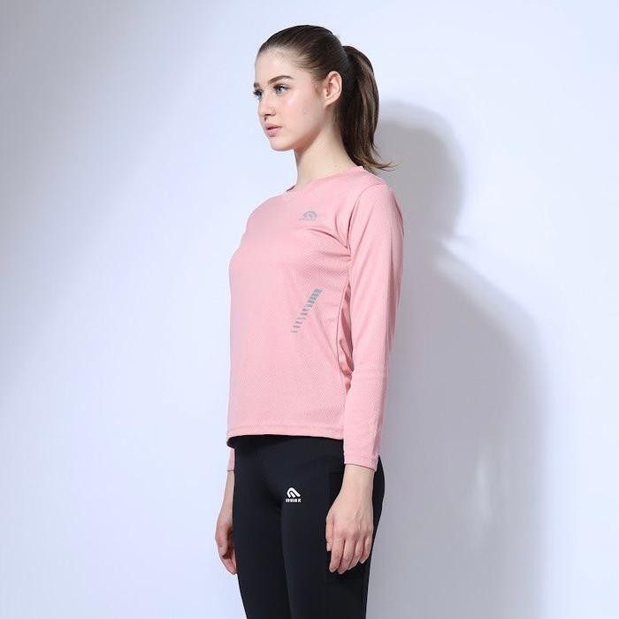 (Expert) MANIAK Baju Olahraga Wanita Lengan Panjang Kaos Running Muslimah Lari
