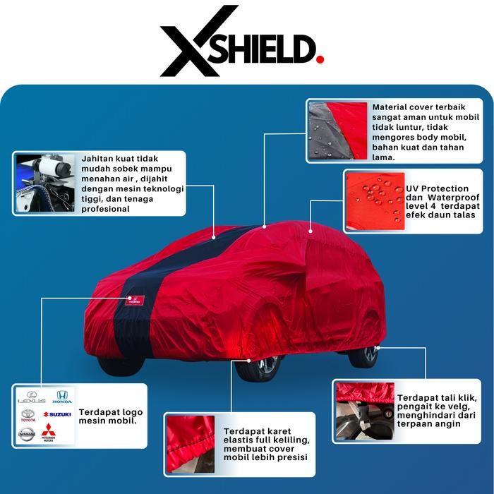 PREMIUM Body Cover Mobil Kijang Kapsul Tipe Premium Waterproof Semi Outdoor -XSHIELD