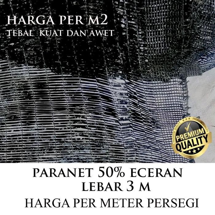 PREMIUM Paranet 50% Meteran / Shading net / jaring tanaman meteran