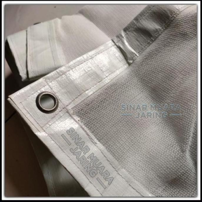 PREMIUM Paranet Nilon Nylon Putih 60%-75% List Terpal Dan Ring/Paranet Putih/Paranet Nylon