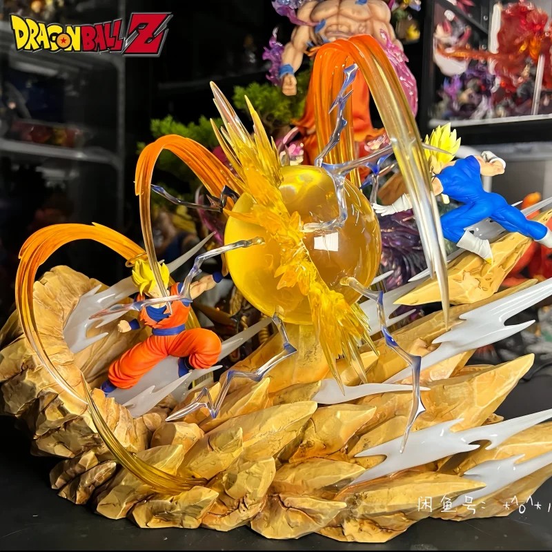 18Cm Dragon Ball Figure Goku Vs Vegeta Figure Sky Top Wcf Goku Vs Vegeta Anime Figure Goku Vegeta