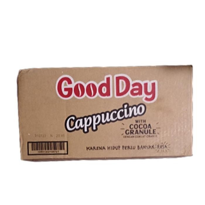 

Good Day Cappuccino isi 12 renceng x 10 bgks x 25 gr