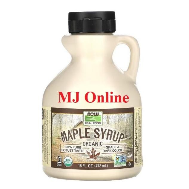 

Now Foods Organic Maple Syrup Grade A Dark Color 473ml
