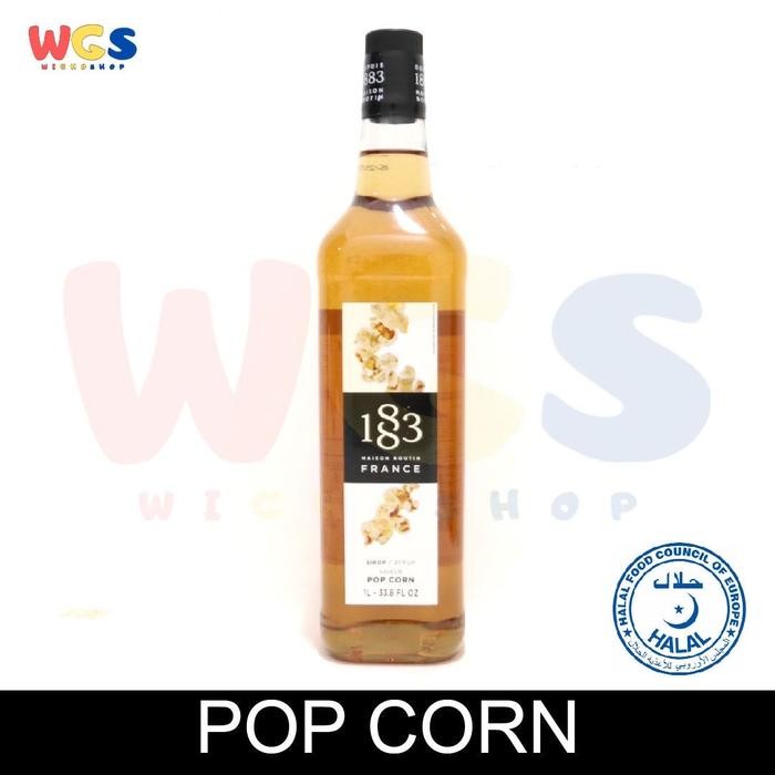 

Syrup 1883 Maison Routin France Pop Corn Flavored 33.8 fl oz 1ltr