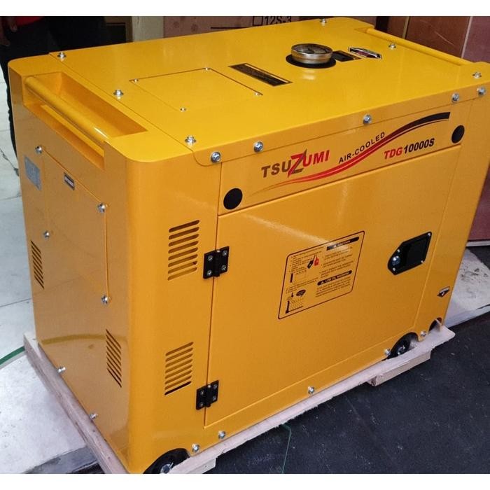 SILENT DIESEL GENSET 7500 WATT TDG 10000 S TSUZUMI JAPAN