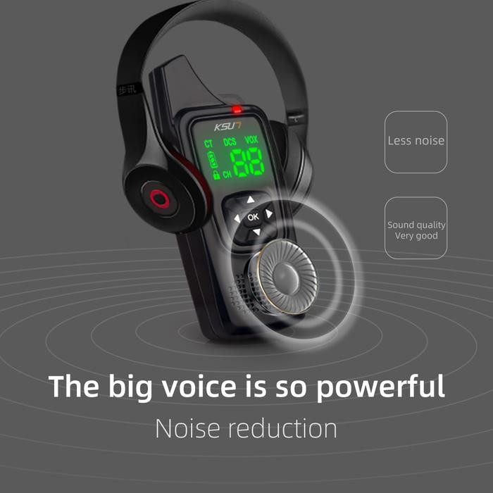 MINI HANDY TALKY 2PCS KSUN V6 JARAK JAUH 3KM INTERCOM PANGGILAN DEFINISI TINGGI HT