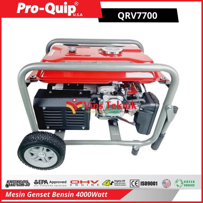 MESIN GENSET BENSIN 4000WATT GENERATOR QRV 7700 PROQUIP QRV7700