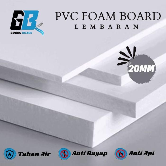 PREMIUM PVC BOARD 20MM PVC FOAM LEMBARAN GOODS BOARD 20MM UKURAN 122x244