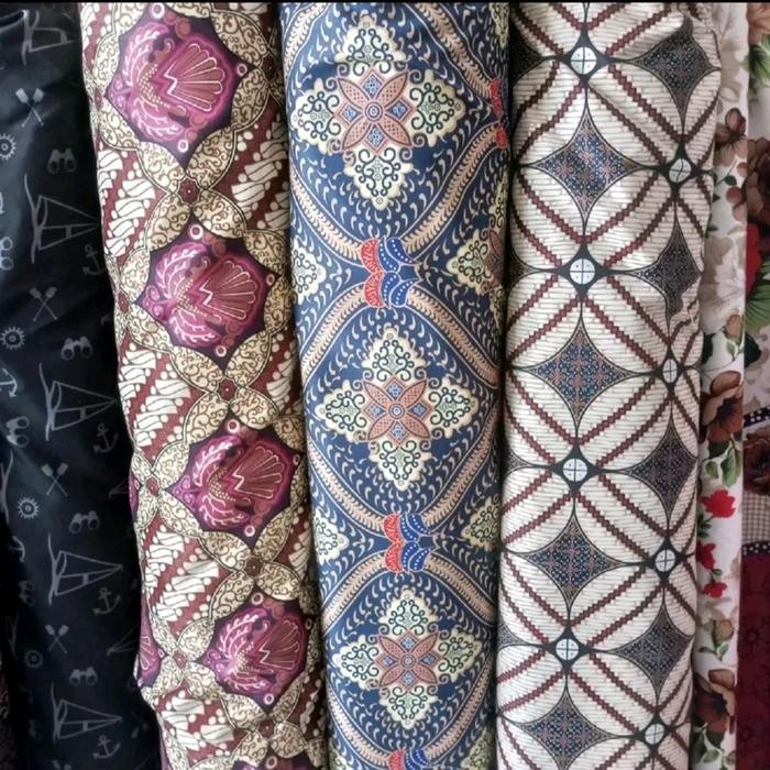 PREMIUM BAHAN KAIN SPREI/GORDEN POLYMICRO DISPERSE MOTIF BATIK