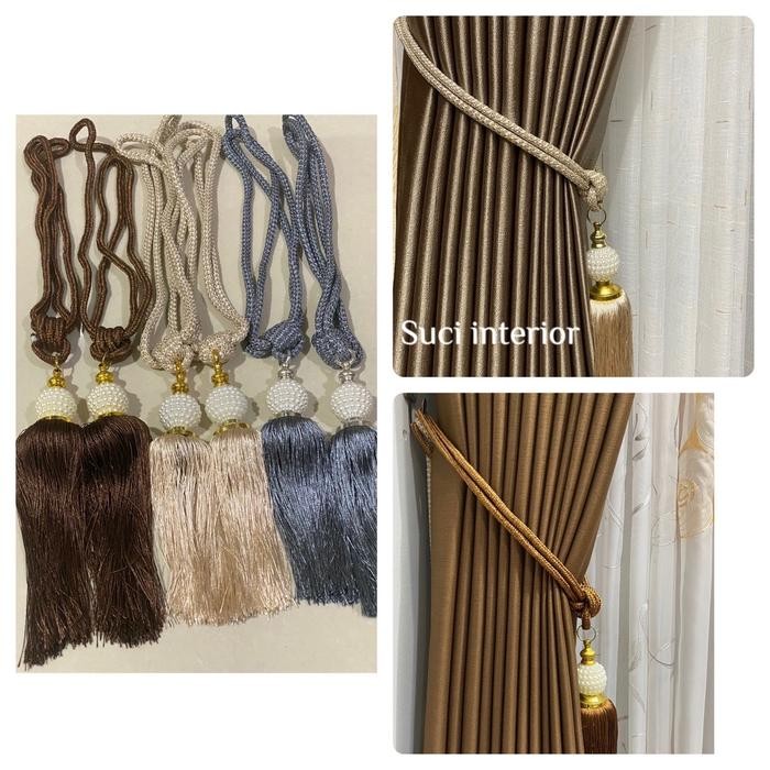 PREMIUM Tasel jumbo/ tali gorden/pengikat gorden