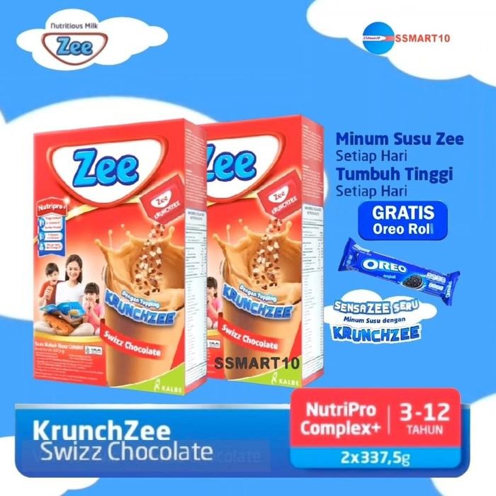 

BARANG TERLARIS Zee Reguler 2x320 gr box [Free Oreo Roll] Milk