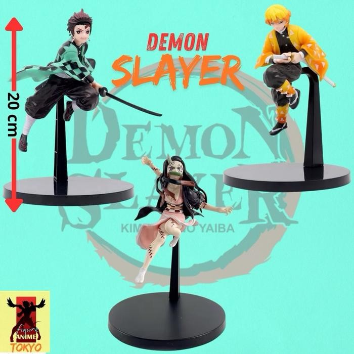 Action Figure Demon Slayer Nezuko,Zenitsu Dan Tanjiro Terbaru