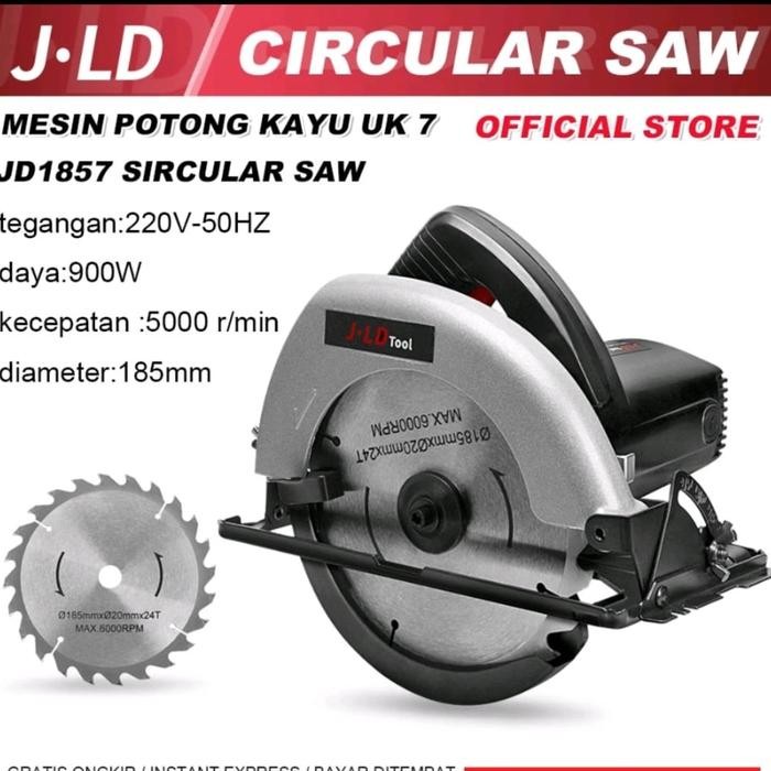 Banyak Dicari Promo Circular Saw Jld Type 1857 Mesin Gergaji Kayu Ekonomis Fullset
