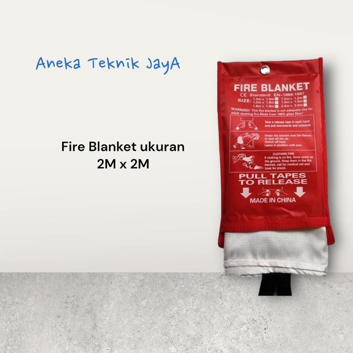 Fire Blanket 2 X 2 Meter / Selimut Pemadam Api 2M X 2M Terlaris