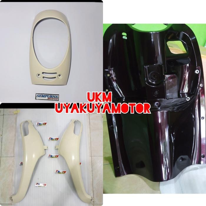 Sayap Tameng Legsil Kunci Scoopy Fi Cream Coklat 2013-2016