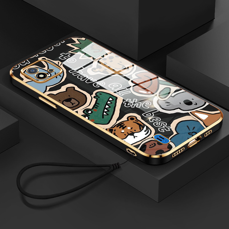 Casing Hp Untuk Realme C20 C20A C11 2021 C11 2020 Case Casing pola Binatang lucu Kasing HP Softcase 