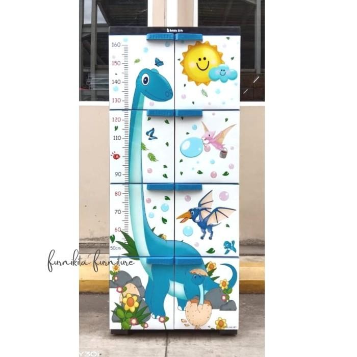 BUBBLE STAR - LEMARI PLASTIK JUMBO BUBBLE STAR JERAPAH GAJAH DINO RODA