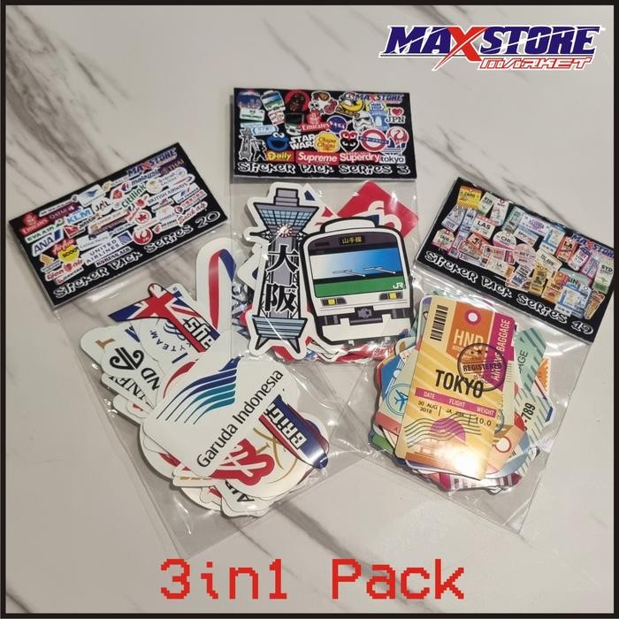 

TRAVEL STICKER PACK 3PACK SERIES / THE BEST SERIES TRAVEL STICKER PACK / TRAVEL STICKER PACK /