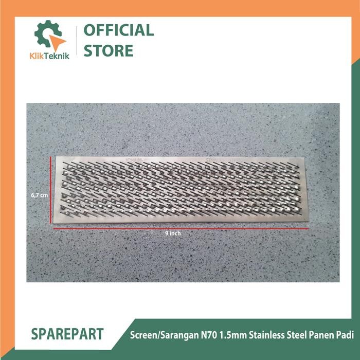 TERLARIS Screen/sarangan N70 1.5mm stainless steel Panen Padi SALE