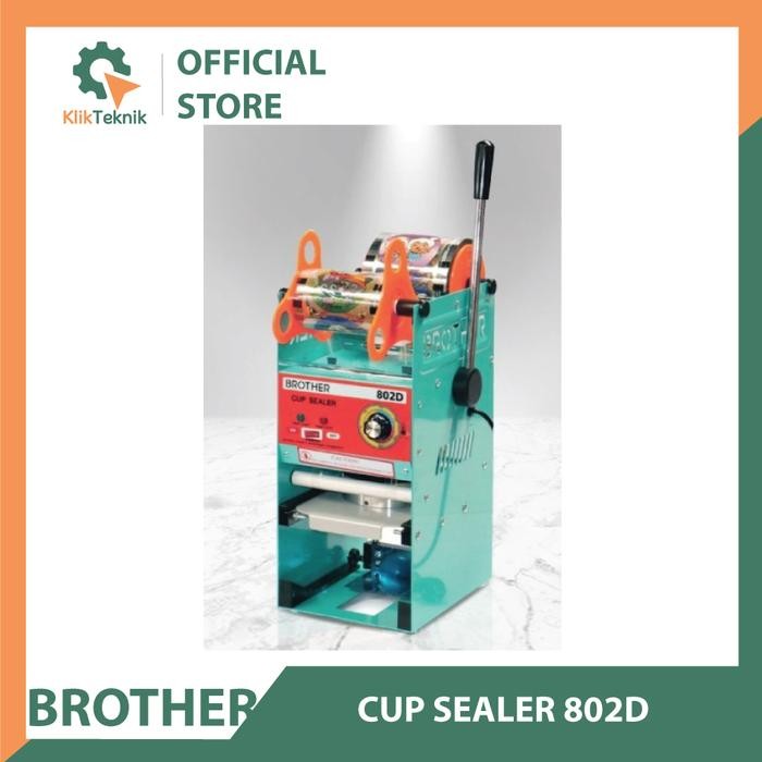 TERLARIS Cup Sealer Manual (alat press gelas plastik ) Merk BROTHER 802 D SALE