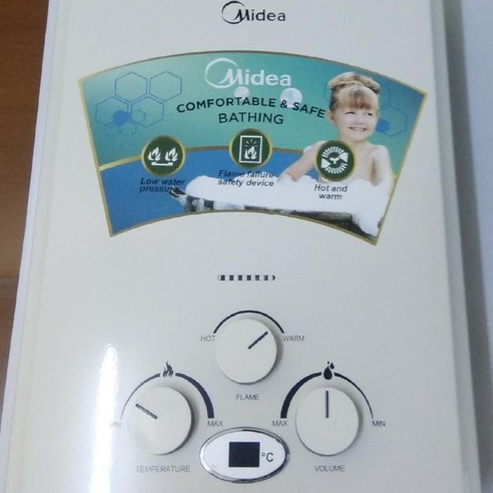 TERLARIS water heater gas midea /pemanas air gas MIDEA low presure SALE