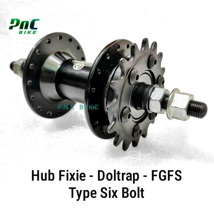 Rear Hub Fixie Doltrap Tipe Six Bolt Siap Main Skid