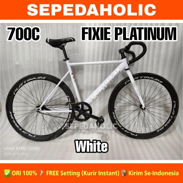 Sepeda Fixie PLATINUM 700C Balap Torpedo