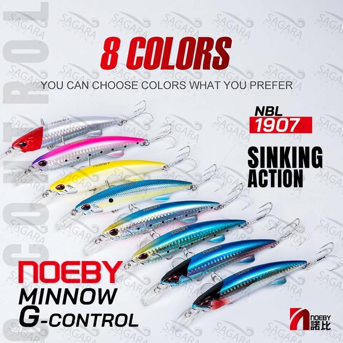 Umpan Casting Minnow Noeby 1907 Minnow Sinking Lure Umpan Pancing