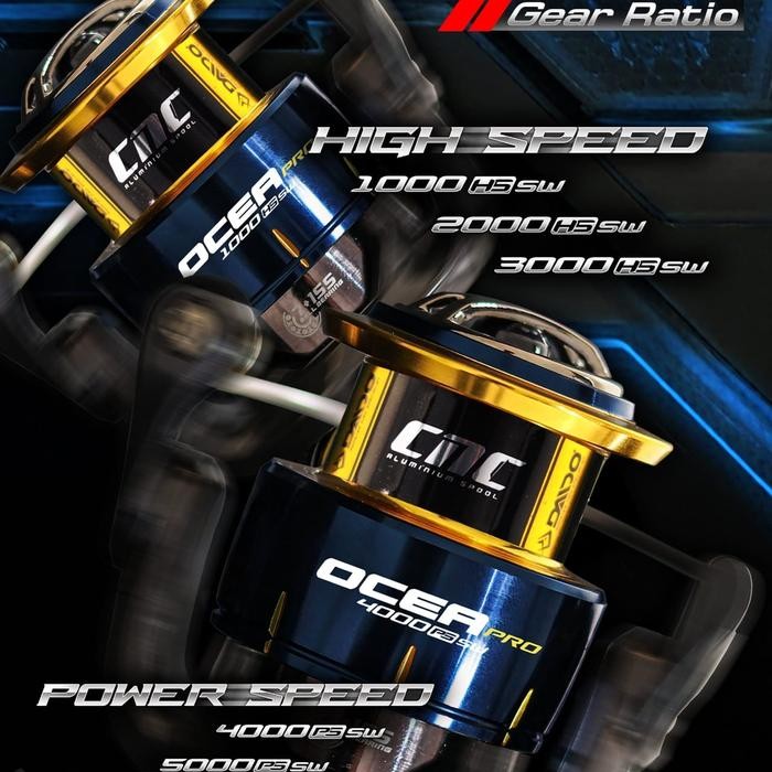 REEL DAIDO OCEA PRO SW HS 1000-5000 PG POWER HANDLE