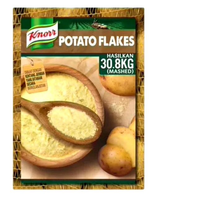 

Kemas ulang Tepung Kentang Merk Knorr Potato Flakes kemasan 500gr