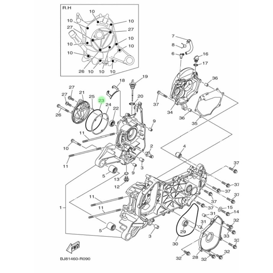 Karet Oring Kruk As Kanan Mio M3 S Z J Sporty Smile Gt Soul Fino Karbu Kode 096