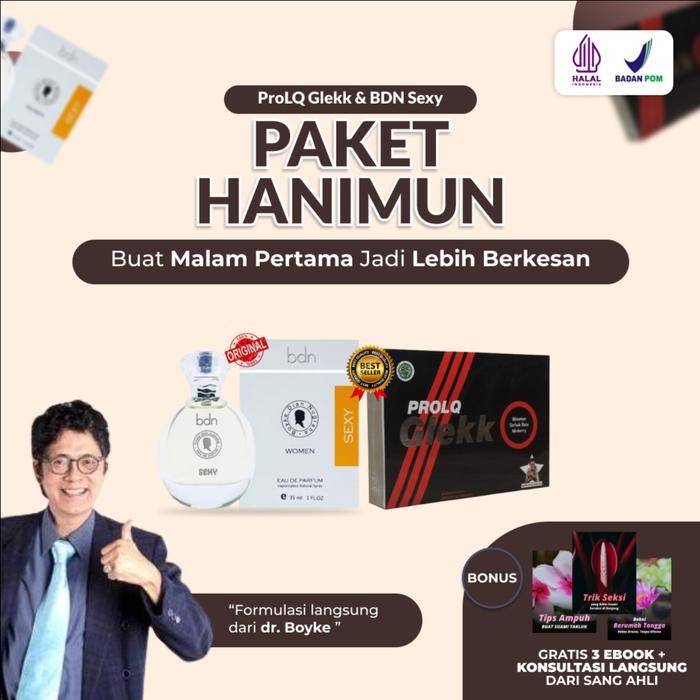 PAKET HANIMUN BDN Parfum Sexy & ProLQ Glekk Original RESMI Dr Boyke