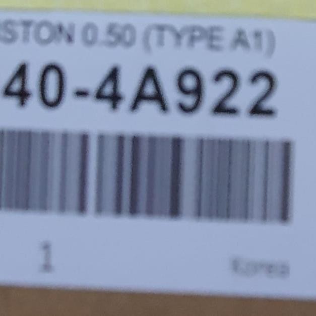 Ring Seher Ring Piston 0.50 Hyundai H1 Diesel Mesin A1 Kode 056