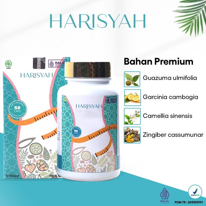 Kapsul Harisyah Premium Isi 50 - Guazuma Ulmifolia & Garcinia cambogia & Camellia sinensis &