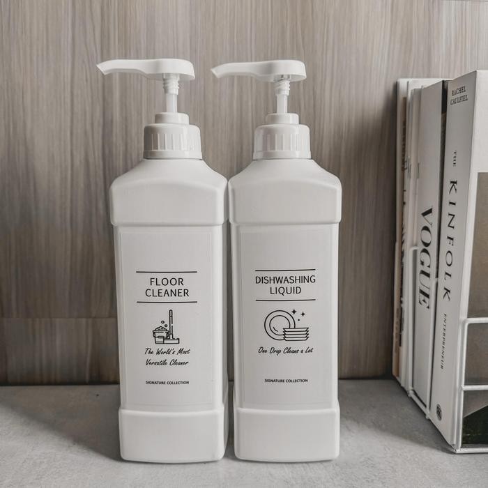 PREMIUM Botol Kosong Refill Pump 1000ml Tempat Sabun Cuci Piring Pel Pewangi Botol 1Liter Tebal