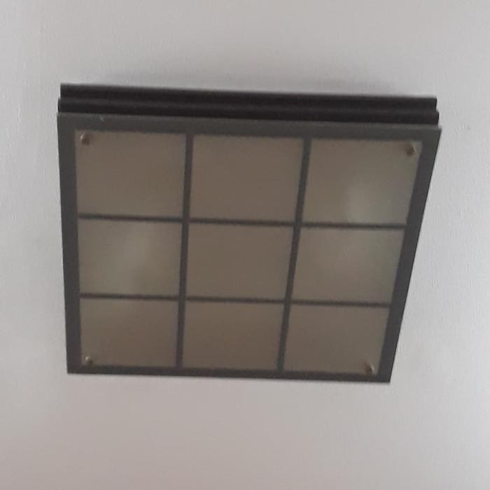 PREMIUM Fitting 4 Lampu Plafon Kayu Minimalis Dekorasi Broco Panasonic Krisbow