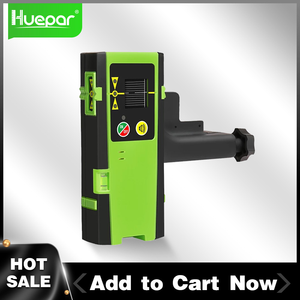 Huepar Digital Laser receiver Outdoor Cross Line Laser Level Detector