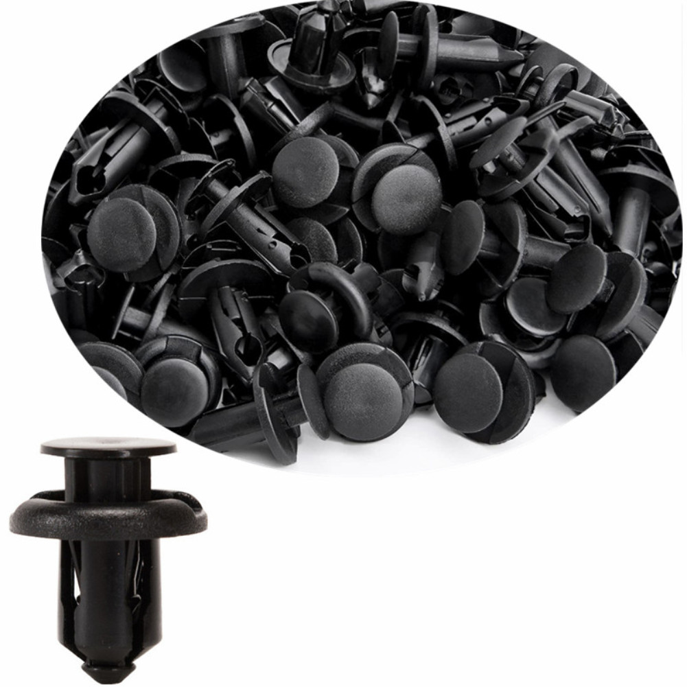 50 Buah 8Mm Klip Paku Keling Pengencang Otomatis Panel Pintu Bumper Mobil Klip Liner Fender Sekrup P