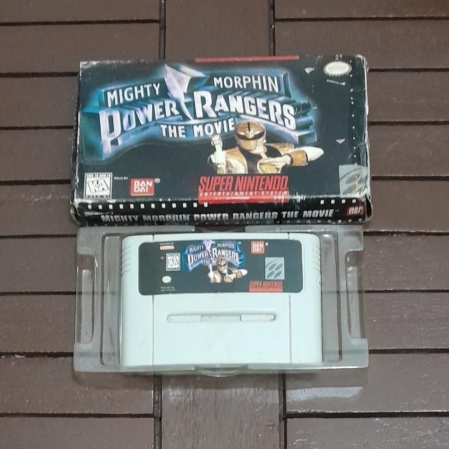 Kaset SNES Power Ranger Mighty Morphin The Movie