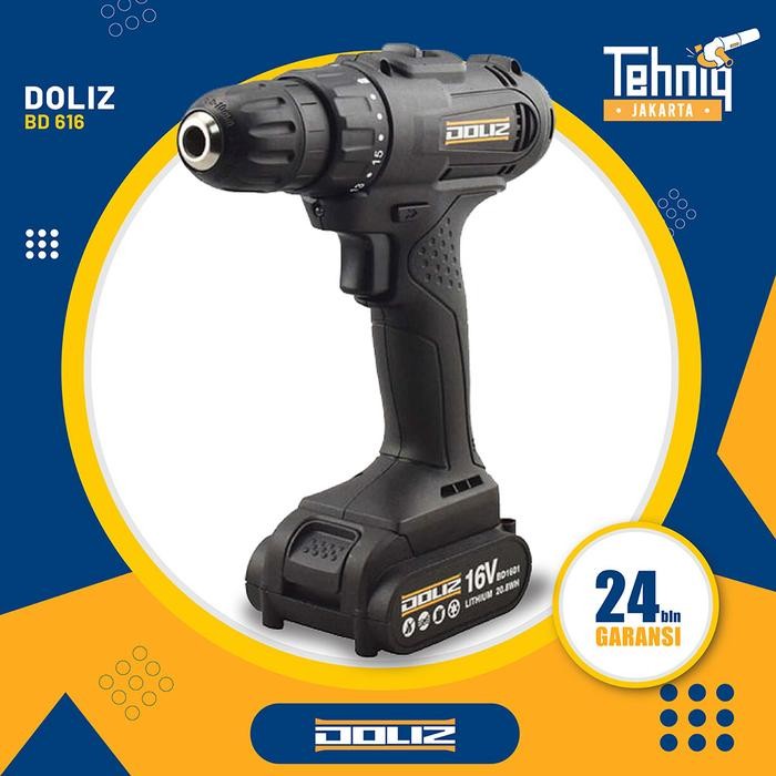 Mesin Bor Baterai / Bor Tangan Doliz Bd616