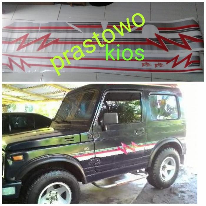 Sticker Stiker Lisbody Striping Suzuki Katana Gx Tahun 90 Blitz New