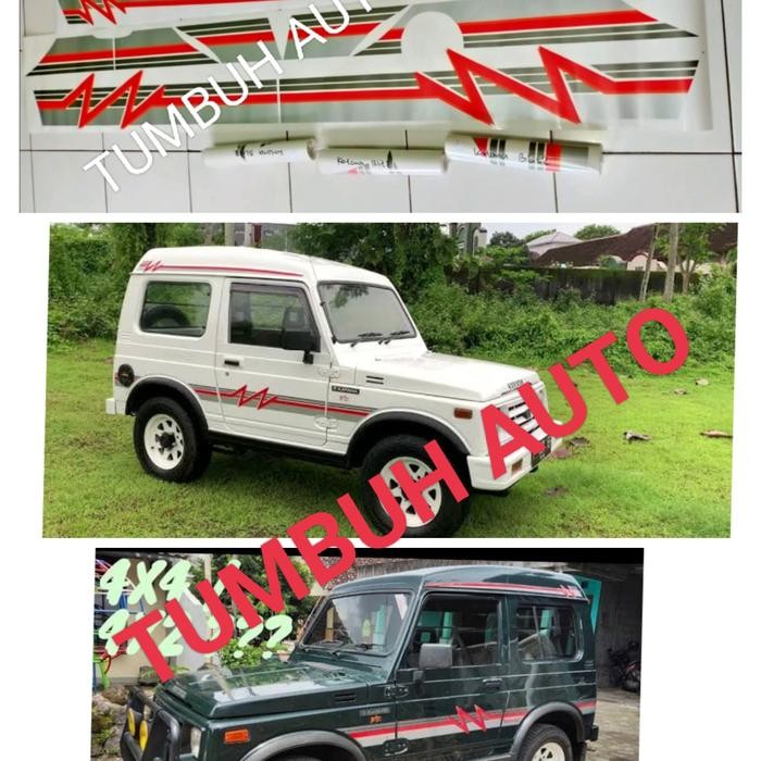 Striping Sticker Stiker List Body Suzuki Katana Blitz Model New Lama