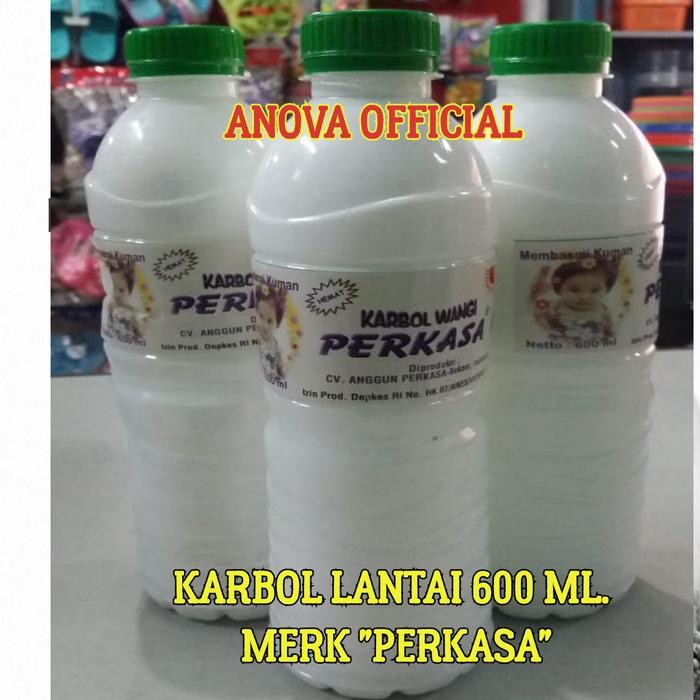 PER DUS. KARBOL LANTAI MERK "PERKASA". ISI 600 ML. (SABUN CUCI PIRING)
