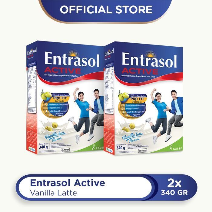 

Barbara.storee TWIN PACK: ENTRASOL ACTIVE VANILLA LATTE 340G - 2 PCS