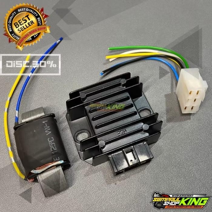 Unik Sepaket Pengisian Fullwave Rx King Spol Dan Kiprok Nmax Original Sepaket Soket Pnp Rxking Rxs
