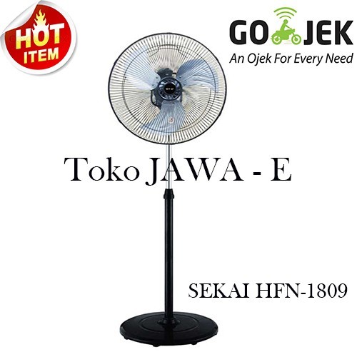 KIPAS ANGIN TORNADO SEKAI SFN 1809 KIPAS ANGIN TORNADO BERDIRI UKURAN 18 INCH - SEKAI 1808