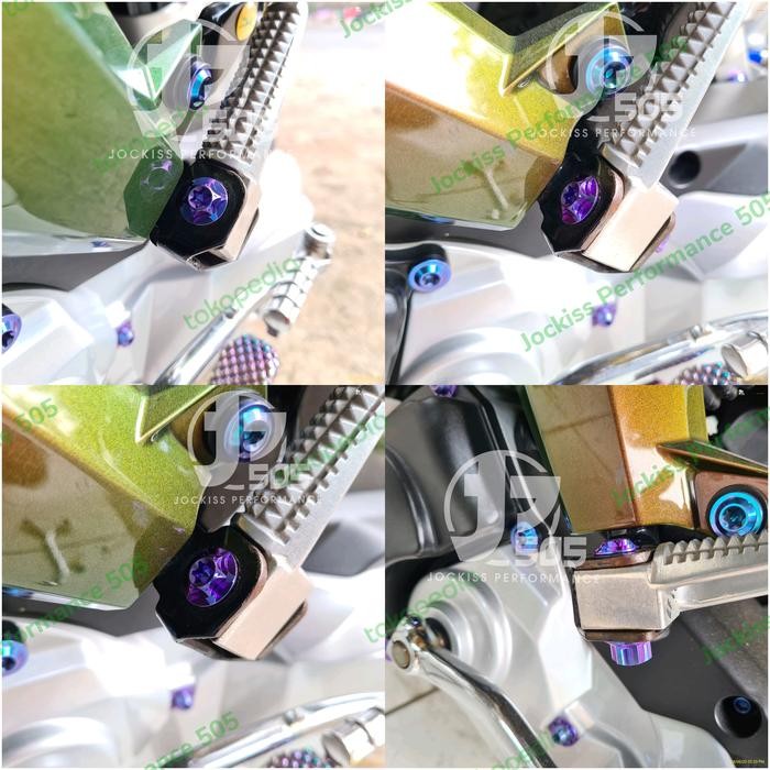 Baut Titanium Tojos Step Belakang Yamaha Mio