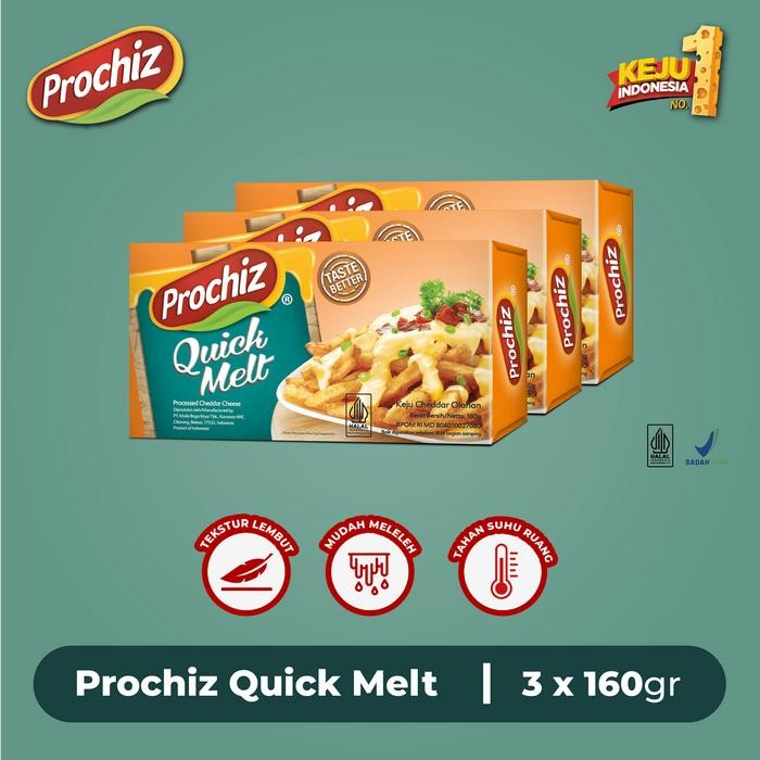 

Keju PROCHIZ Quick Melt 160 gr Triple Pack