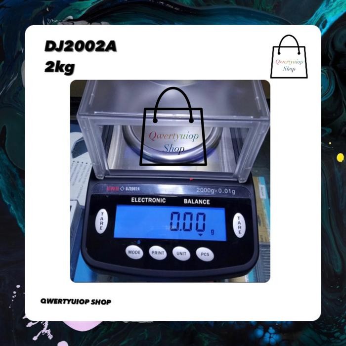 TIMBANGAN EMAS / TIMBANGAN AIR DIGITAL HWH DJ2002A 2KG/2000GR (0.01)
