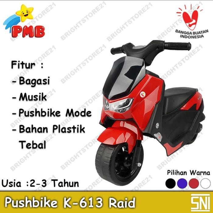 Ready JT Motor Mainan Anak Mini PMB K 613 Raid Nmax Tanpa Aki Murah BDG